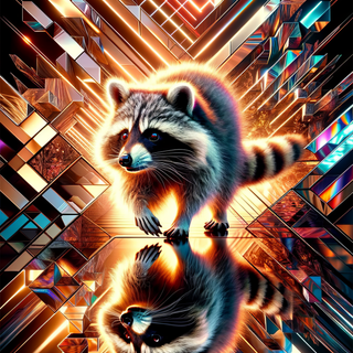 Raccoon phone wallpaper