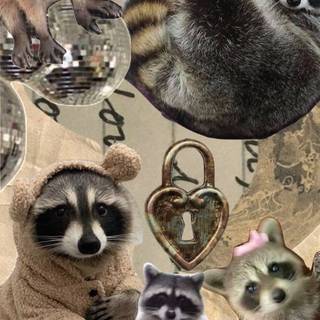 Raccoon phone wallpaper