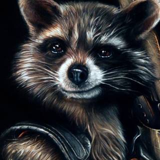 Raccoon phone wallpaper