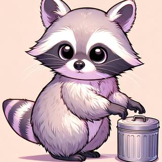 Raccoon phone wallpaper