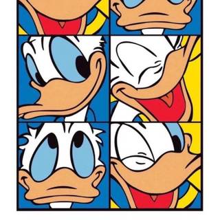 Duck collage wallpaper