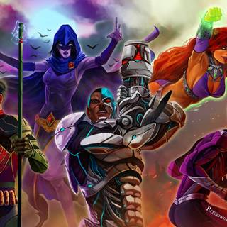 Jinx Teen Titans desktop wallpaper