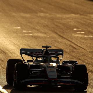 Mercedes at sunset wallpaper