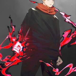 Yuji Black Flash wallpaper