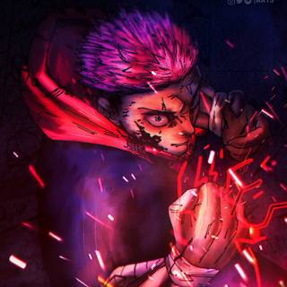 Yuji Black Flash wallpaper