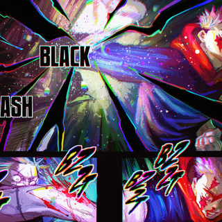 Yuji Black Flash wallpaper