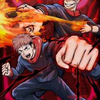 Yuji Black Flash wallpaper