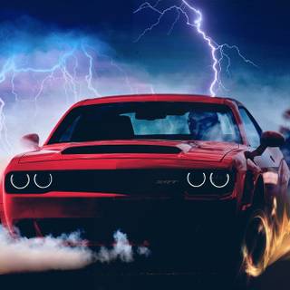 Dodge burnout wallpaper