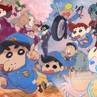 Shinchan and his friends wallpaper
