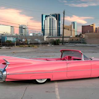 Cadillac Eldorado pink wallpaper
