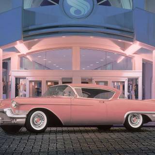 Cadillac Eldorado pink wallpaper