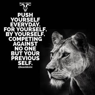 Push yourself no one else is going to do it for you wallpaper