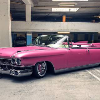 Cadillac Eldorado pink wallpaper