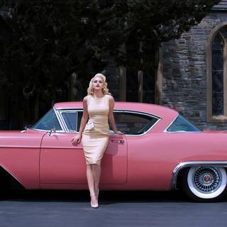 Cadillac Eldorado pink wallpaper