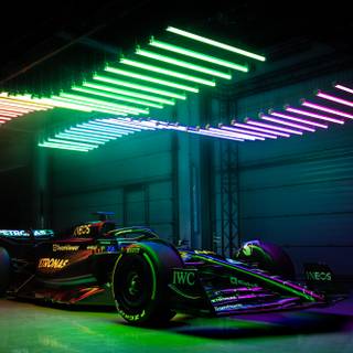 Neon F1 car wallpaper
