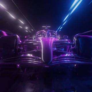 Neon F1 car wallpaper