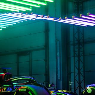 Neon F1 car wallpaper