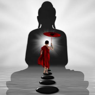 Buddha monk wallpaper