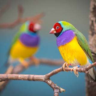 Gouldian finch wallpaper