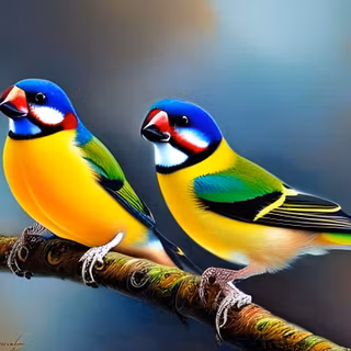 Gouldian finch wallpaper