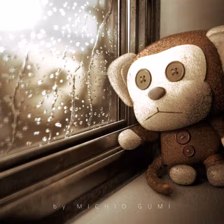 Sad monkey wallpaper