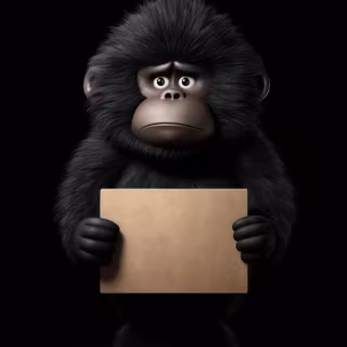 Sad monkey wallpaper