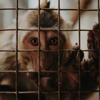 Sad monkey wallpaper