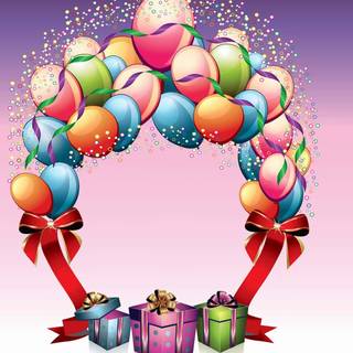 Balloon of wishes wallpaper