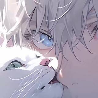 Gojo and Gojo Cat wallpaper