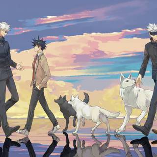 Gojo Cat 4k wallpaper