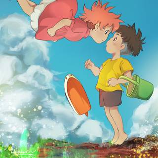 4k Ponyo wallpaper