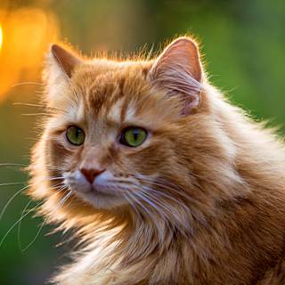 Orange cat 4k wallpaper