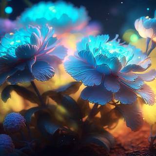 Flower vibes laptop wallpaper