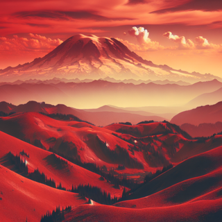Red mountains 4k wallpaper