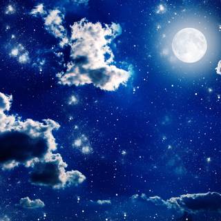 4k night blue wallpaper