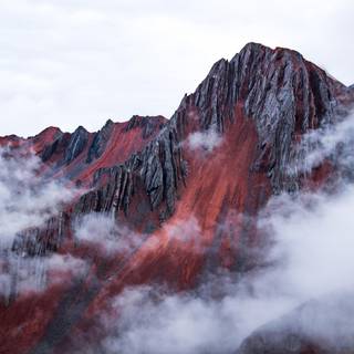 Red mountains 4k wallpaper