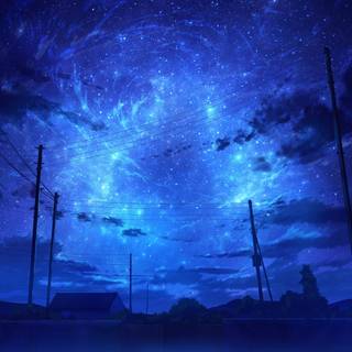 4k night blue wallpaper