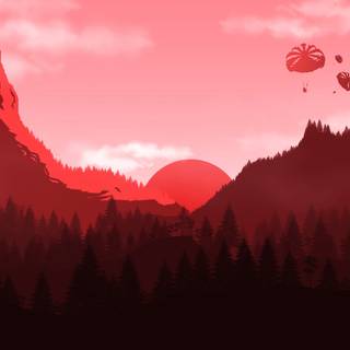 Red mountains 4k wallpaper