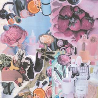 Pink collage phone wallpaper