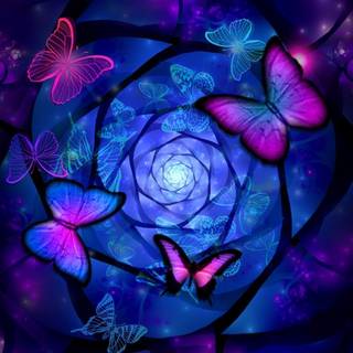 Purple and blue phone wallpaper