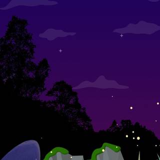 Purple and blue phone wallpaper