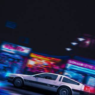 Delorean iPhone wallpaper