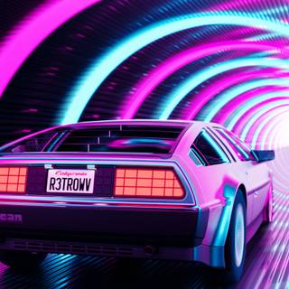 Delorean iPhone wallpaper