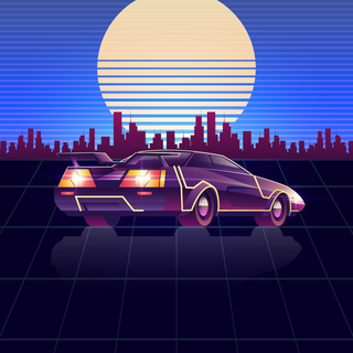 Delorean iPhone wallpaper