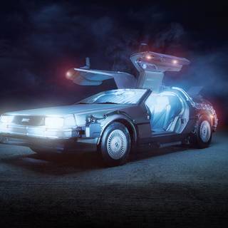 Delorean iPhone wallpaper
