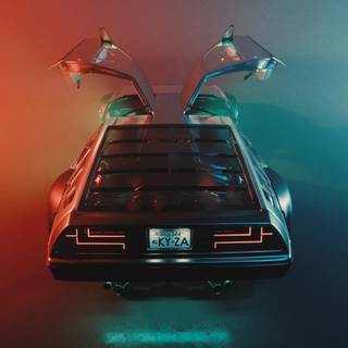 Delorean iPhone wallpaper