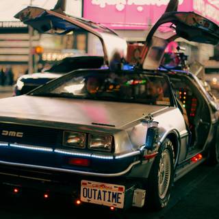 Delorean iPhone wallpaper