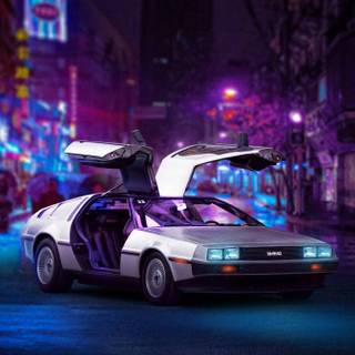 Delorean iPhone wallpaper