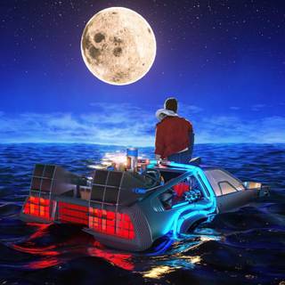 Delorean iPhone wallpaper