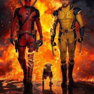 Deadpool and Wolverine phone wallpaper